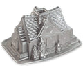 Nordic Ware Tulbandvorm  Gingerbread House Bundt Zilver - Gietaluminium - 26 x 20 cm