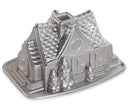 Nordic Ware Tulbandvorm  Gingerbread House Bundt Zilver - Gietaluminium - 26 x 20 cm