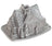 Nordic Ware Tulbandvorm  Gingerbread House Bundt Zilver - Gietaluminium - 26 x 20 cm