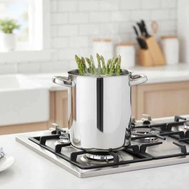 Cookinglife Aspergepan / Pastapan RVS - ø 14 cm / 3.2 Liter