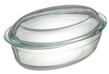 Sareva Ovenschaal met deksel Glas - Ovaal - 28 x 19 x 9.5 cm / 4 liter