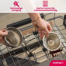 Cookinglife Citruspers - Gietijzer - Hevelmodel - Oranje