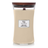 WoodWick Geurkaars Large Vanilla Bean - 18 cm / ø 10 cm - Geurkaars in Glas - Houten Lont