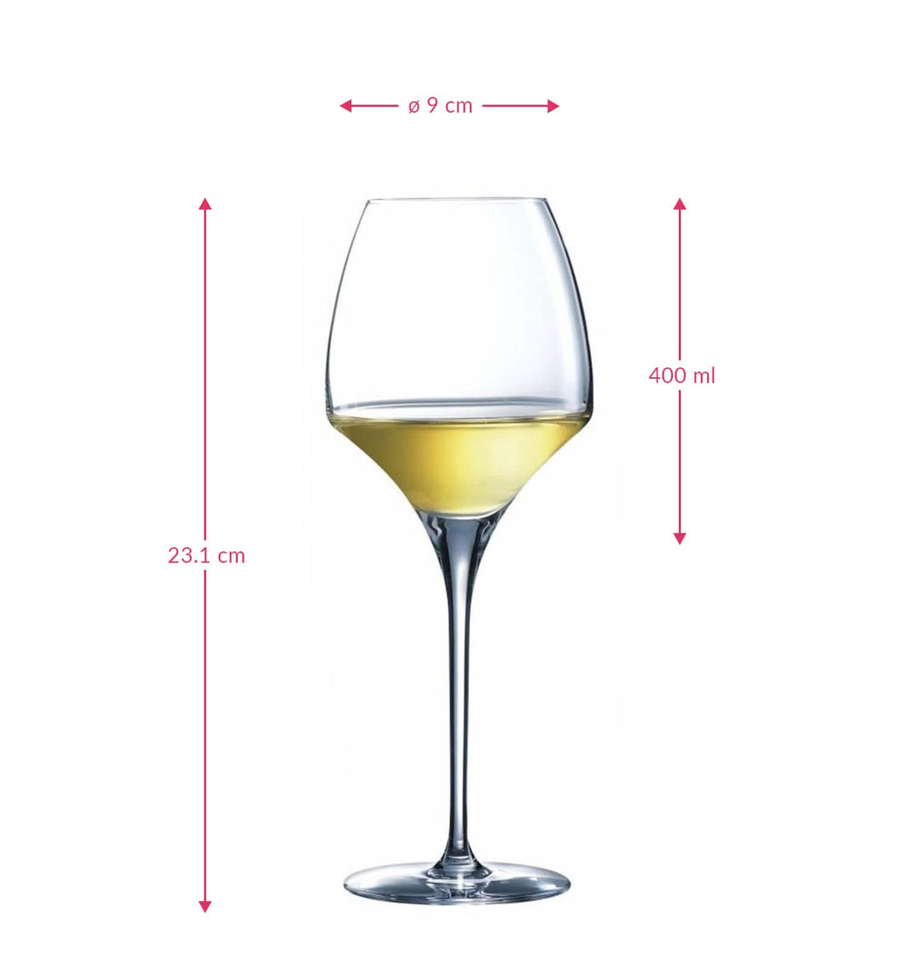 Chef & Sommelier Witte Wijnglazen Open Up - 400 ml - 6 stuks - 6 witte wijnglazen van 400 ml