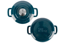 Cosy & Trendy Braadpan met deksel Fontestic Gietijzer Green Heron Ø 20 cm / 2.7 Liter - geëmailleerde anti-aanbaklaag