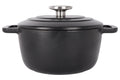 Cosy & Trendy Braadpan met deksel Fontestic Gietijzer Black Ø 20 cm / 2.7 Liter - geëmailleerde anti-aanbaklaag