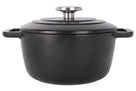 Cosy & Trendy Braadpan met deksel Fontestic Gietijzer Black Ø 20 cm / 2.7 Liter - geëmailleerde anti-aanbaklaag