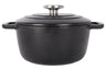 Cosy & Trendy Braadpan met deksel Fontestic Gietijzer Black Ø 20 cm / 2.7 Liter - geëmailleerde anti-aanbaklaag