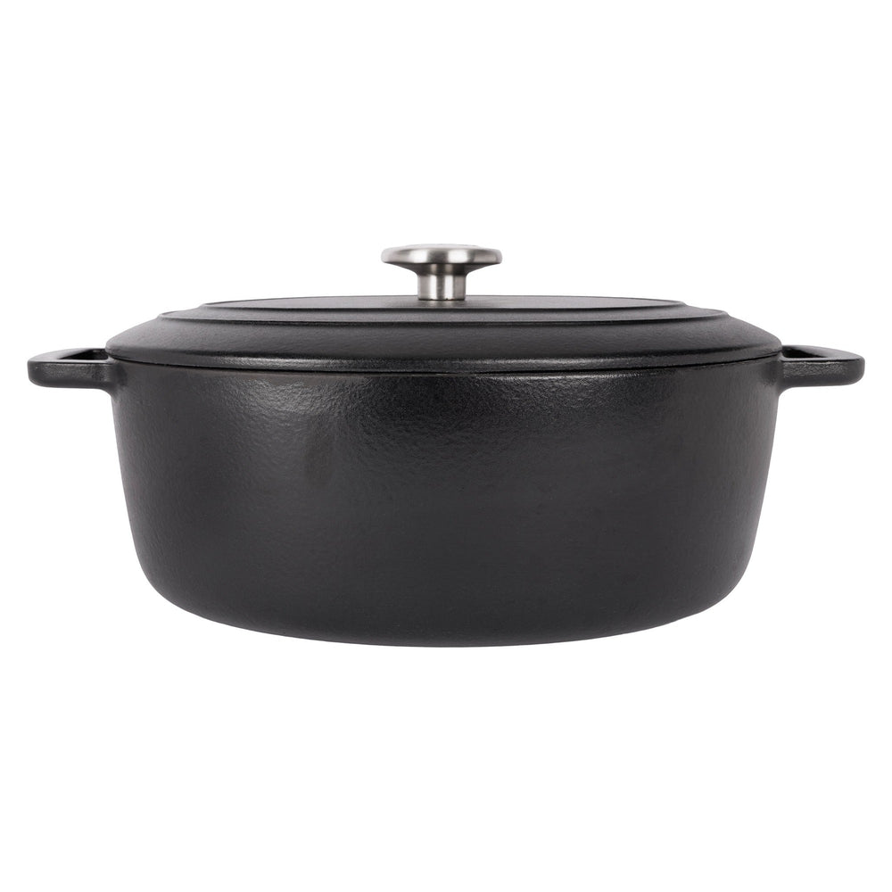 Cosy & Trendy Braadpan met deksel Fontestic Gietijzer Black Ovaal - 31 x 24 cm / 6 Liter