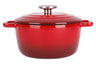 Cosy & Trendy Braadpan met deksel Fontestic Gietijzer Traditional Red Ø 20 cm / 2.7 Liter - geëmailleerde anti-aanbaklaag