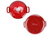 Cosy & Trendy Braadpan met deksel Fontestic Gietijzer Traditional Red Ø 28 cm / 6.8 Liter - geëmailleerde anti-aanbaklaag