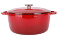 Cosy & Trendy Braadpan met deksel Fontestic Gietijzer Traditional Red Ø 28 cm / 6.8 Liter - geëmailleerde anti-aanbaklaag