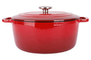 Cosy & Trendy Braadpan met deksel Fontestic Gietijzer Traditional Red Ø 28 cm / 6.8 Liter - geëmailleerde anti-aanbaklaag