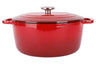 Cosy & Trendy Braadpan met deksel Fontestic Gietijzer Traditional Red Ø 28 cm / 6.8 Liter - geëmailleerde anti-aanbaklaag