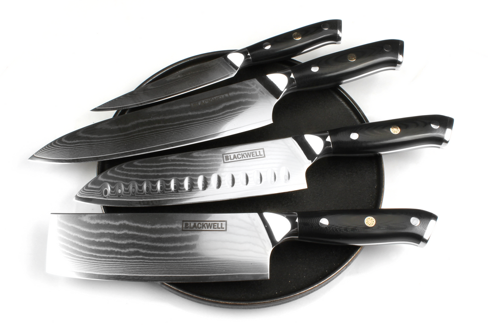 Blackwell Koksmes Japanse stijl - 67 lagen damaststaal - VG10 - 20 cm