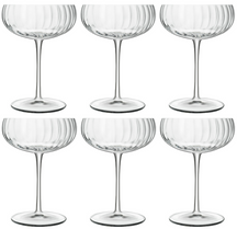 Luigi Bormioli Champagneglazen - Flutes - Champagnecoupe - Speakeasies - 300 ml - 6 Stuks