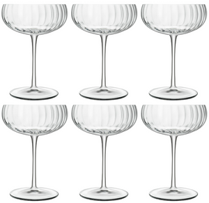 Luigi Bormioli Champagneglazen - Flutes - Champagnecoupe - Speakeasies - 300 ml - 6 Stuks