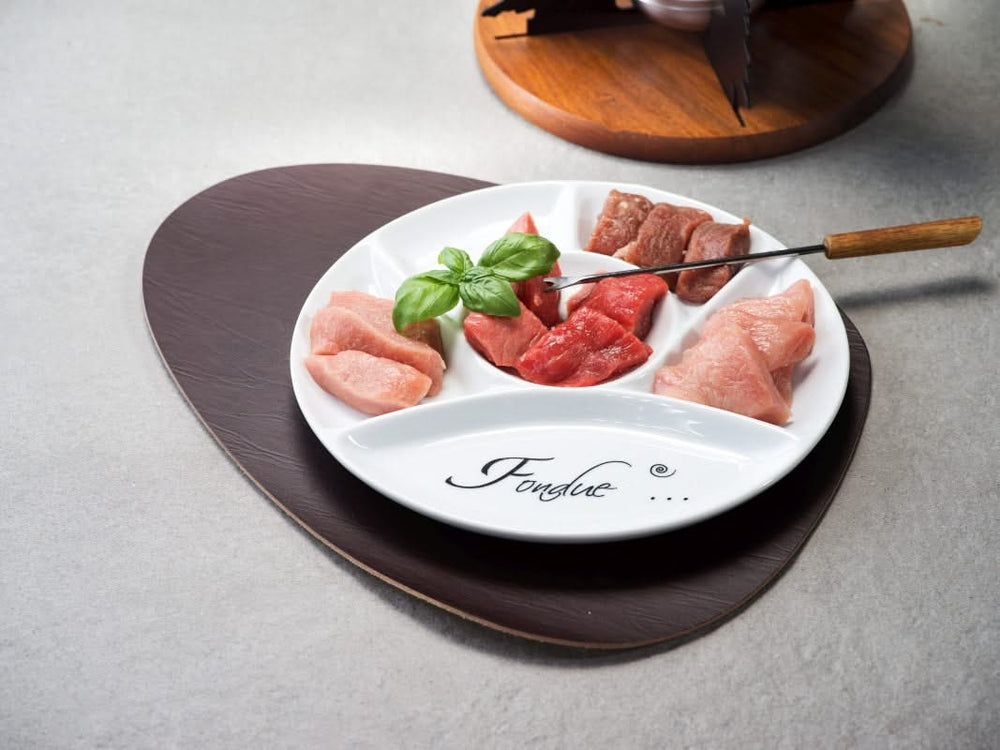 Cosy & Trendy BBQ Borden / Gourmetborden / Fondueborden 6 vakken ø 24.5 cm