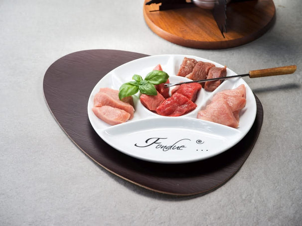 Cosy & Trendy BBQ Borden / Gourmetborden / Fondueborden 6 vakken ø 24.5 cm