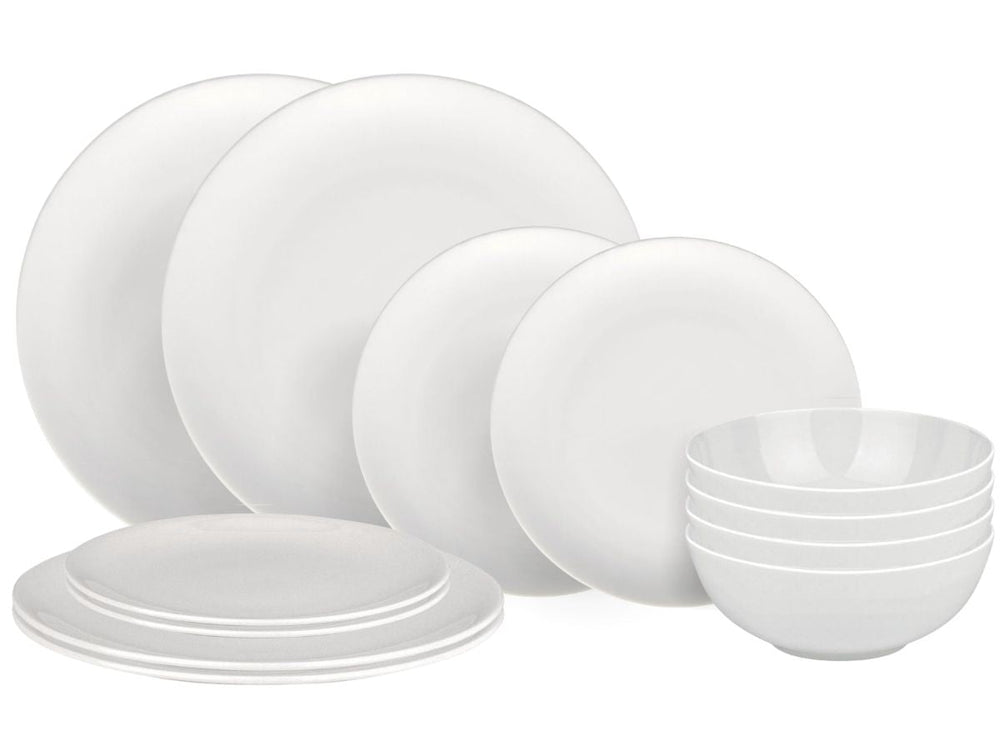 Alessi Serviesset All-Time 12-delig /  4 personen  - 4 dinerborden, 4 ontbijtborden en 4 kommen