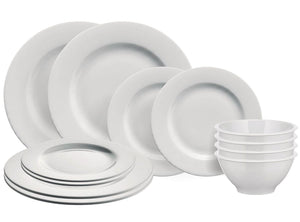 Alessi Serviesset PlateBowlCup 12-delig /  4 personen  - 4 dinerborden, 4 ontbijtborden en 4 kommen