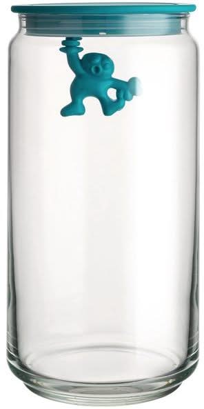 Alessi Voorraadpot Gianni A Little Man Holding On Tight Blauw - 1.4 liter - Mattia Di Rosa - AMDR06 AZ