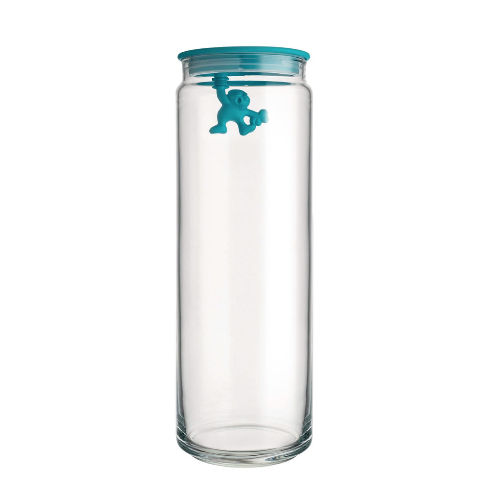 Alessi Voorraadpot Gianni A Little Man Holding On Tight Blauw - 2 liter -  Mattia Di Rosa - AMDR08 AZ