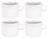 Alessi Koffiekopjes PlateBowlCup 200 ml - 4 stuks - Jasper Morrison - AJM28/78
