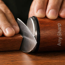 AnySharp Rollende Messenslijper met Magnetische Hoekgeleider