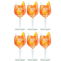 Aperol Spritz Glazen - 450 ml - Officieel Glas - 6 stuks