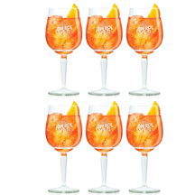 Aperol Spritz Glazen - 450 ml - Officieel Glas - 6 stuks