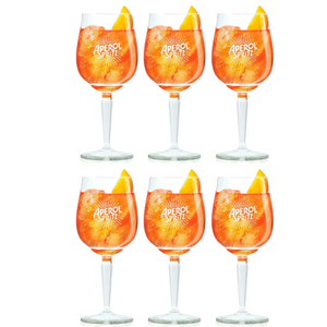 Aperol Spritz Glazen - 450 ml - Officieel Glas - 6 stuks