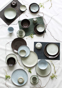 Salt & Pepper Dinerborden Artisan Organisch Groen 28 cm - 4 Stuks