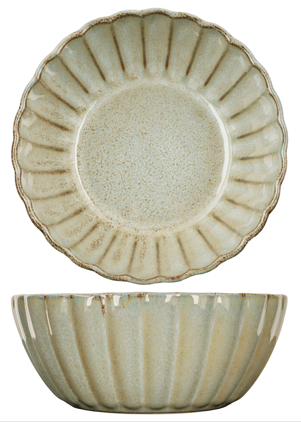 Cosy & Trendy Kommen Astera Ocean Blauw - ø 17 cm / 800 ml - 4 Stuks