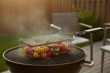 Cookinglife BBQ Grillmand Fire & Flavour 24 x 14 x 9 cm - Non-Stick Metaal