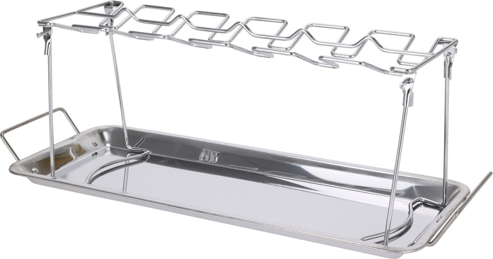 Cookinglife BBQ Kippenvleugelhouder Fire & Flavour - Metaal - Voor 12 Stuks Grillen
