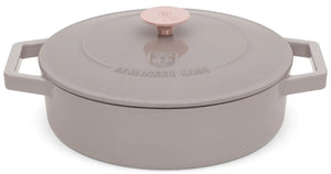 Berlinger Haus Hapjespan / Sauteerpan Taupe - Gietijzer - ø 26 cm - geschikt voor alle warmtebronnen - geëmailleerde anti-aanbaklaag