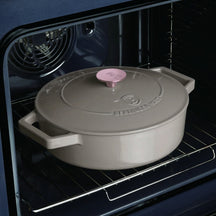 Berlinger Haus Hapjespan / Sauteerpan Taupe - Gietijzer - ø 26 cm - geschikt voor alle warmtebronnen - geëmailleerde anti-aanbaklaag
