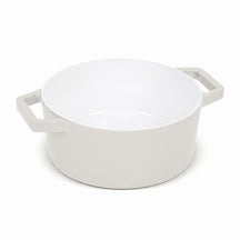 Berlinger Haus Braadpan Mat Crème - Gietijzer - ø 24 cm - geschikt voor alle warmtebronnen - geëmailleerde anti-aanbaklaag