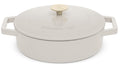 Berlinger Haus Hapjespan / Sauteerpan Mat Crème - Gietijzer - ø 26 cm - geschikt voor alle warmtebronnen - geëmailleerde anti-aanbaklaag
