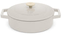 Berlinger Haus Hapjespan / Sauteerpan Mat Crème - Gietijzer - ø 26 cm - geschikt voor alle warmtebronnen - geëmailleerde anti-aanbaklaag