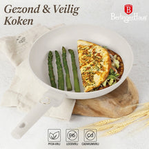 Berlinger Haus Koekenpan Mat Crème ø 20 cm - geschikt voor alle warmtebronnen - standaard anti-aanbaklaag