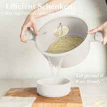 Berlinger Haus Pannenset Mat Crème 7-Delig - Kookpan ø 20, 24, 28 cm & Koekenpan ø 20, 24 cm - geschikt voor alle warmtebronnen