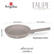 Berlinger Haus Koekenpan Taupe ø 24 cm - geschikt voor alle warmtebronnen - standaard anti-aanbaklaag