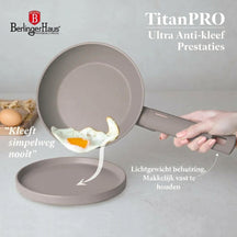 Berlinger Haus Pannenset Taupe 7-Delig - Kookpan ø 20, 24, 28 cm & Koekenpan ø 20, 24 cm - geschikt voor alle warmtebronnen