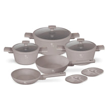 Berlinger Haus Pannenset Taupe 7-Delig - Kookpan ø 20, 24, 28 cm & Koekenpan ø 20, 24 cm - geschikt voor alle warmtebronnen