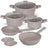 Berlinger Haus Pannenset Taupe 7-Delig - Kookpan ø 20, 24, 28 cm & Koekenpan ø 20, 24 cm - geschikt voor alle warmtebronnen