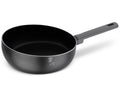Berlinger Haus Wokpan Mat Antraciet ø 26 cm - geschikt voor alle warmtebronnen - standaard anti-aanbaklaag