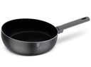 Berlinger Haus Wokpan Mat Antraciet ø 26 cm - geschikt voor alle warmtebronnen - standaard anti-aanbaklaag