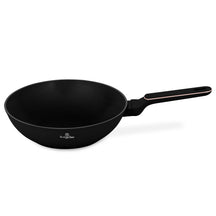 Berlinger Haus Wokpan Zwart Roségoud ø 28 cm - geschikt voor alle warmtebronnen - standaard anti-aanbaklaag
